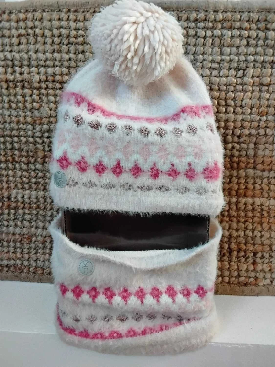 🌈Ensemble bonnet et snood doublé polaire Fille 18mois - 2ans – photo 3